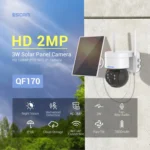 ESCAM QF170 2MP WiFi Full Color Night Vision Two-way Audio Solar Camera - Image 5