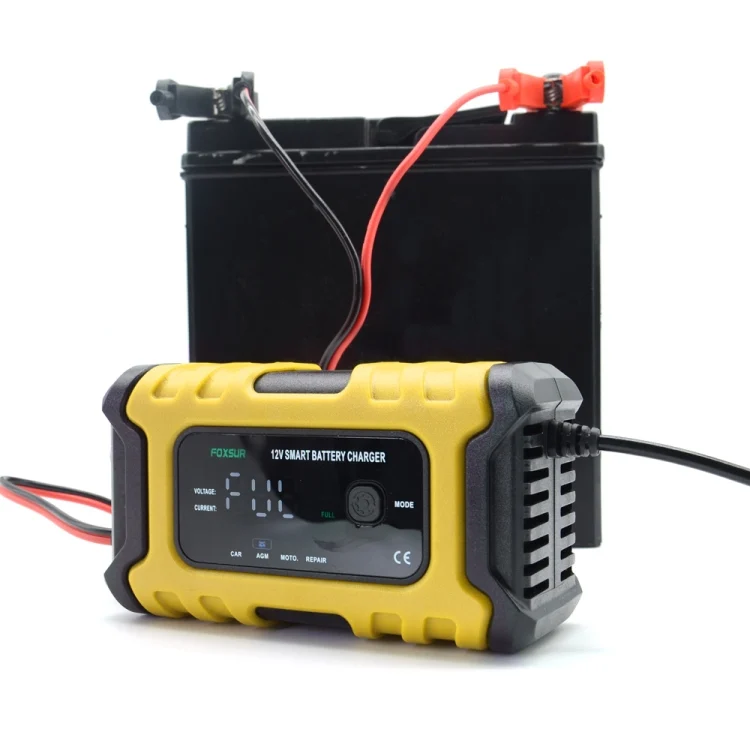 EDA003939701A_2.webp FOXSUR 6A 12V Motorcycle / Car Smart Battery Charger - Image 3