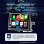 7 inch Wireless CarPlay Radio Multimedia Player 1080P IPS Touch Screen MP5 Radios Bluetooth Monitor - Image 5