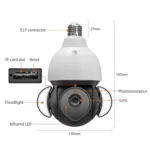 ST-426E-5MP-TY 5MP E27 Light Bulb Floodlight Camera - Image 2