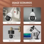 ST-426E-5MP-TY 5MP E27 Light Bulb Floodlight Camera - Image 3