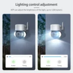 ST-426PRO-3M-TY 4MP Smart Security Floodlight Camera Support Two-way Audio / Night Vision - Image 4