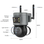 ST-429-4M-TY-4G 4MP 4G Smart Security Floodlight Camera Support Two-way Audio / Night Vision, EU 4G Frequency - Image 2