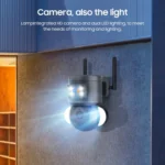 ST-429-4M-TY-4G 4MP 4G Smart Security Floodlight Camera Support Two-way Audio / Night Vision, EU 4G Frequency - Image 3