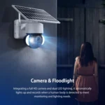 ST-S518-2M-TY 2.4G Wifi Solar Battery Powered Floodlight PTZ Camera with PIR Human Detection - Image 2