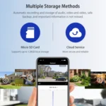 ST-S518-2M-TY 2.4G Wifi Solar Battery Powered Floodlight PTZ Camera with PIR Human Detection - Image 9