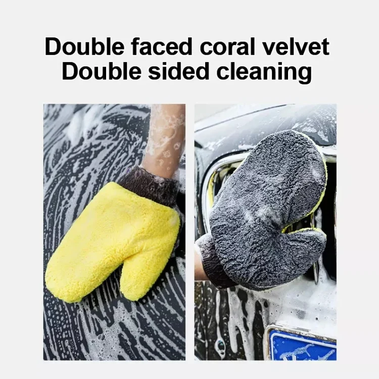 EDA0039492_2.webp Soft Coral Fleece Motorcycle Car Cleaning Gloves - Image 3