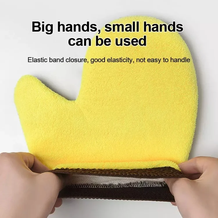 EDA0039492_3.webp Soft Coral Fleece Motorcycle Car Cleaning Gloves - Image 4