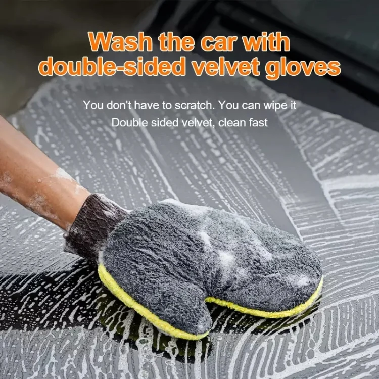 EDA0039492_5.webp Soft Coral Fleece Motorcycle Car Cleaning Gloves - Image 6