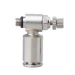 LAIZE Nickel Plated Copper Male Thread Throttle Valve Pneumatic Connector - Image 2