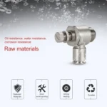 LAIZE Nickel Plated Copper Male Thread Throttle Valve Pneumatic Connector - Image 4