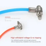 LAIZE Nickel Plated Copper Male Thread Throttle Valve Pneumatic Connector - Image 5