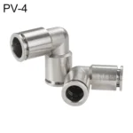 LAIZE Nickel Plated Copper Elbow Pneumatic Quick Connector