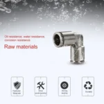 LAIZE Nickel Plated Copper Elbow Pneumatic Quick Connector - Image 4