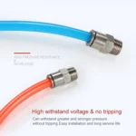 LAIZE Nickel Plated Copper Male Thread Straight Pneumatic Quick Connector - Image 6