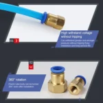 PCF6-03 LAIZE 2pcs Female Thread Straight Pneumatic Quick Connector - Image 6