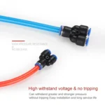 PW16-12 LAIZE 2pcs Plastic Y-type Tee Reducing Pneumatic Quick Fitting Connector - Image 4