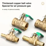 LAIZE Pneumatic Hose Connector Thickened Brass Ball Valve - Image 3