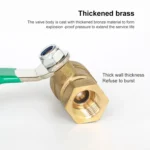 LAIZE Pneumatic Hose Connector Thickened Brass Ball Valve - Image 4