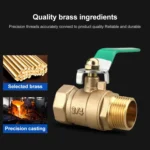 LAIZE Pneumatic Hose Connector Thickened Brass Ball Valve - Image 6