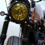 Motorcycle Headlight Arrowhead Grill Guard Retro Round Lamp Grill Cover - Image 4