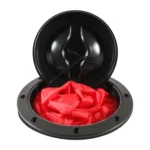 A6651-01 Universal 6 inch Round Deck Hatch Cover with Red Mesh Pocket - Image 3