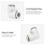PV-16 LAIZE 2pcs PV Elbow Pneumatic Quick Fitting Connector - Image 2