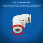 PV-16 LAIZE 2pcs PV Elbow Pneumatic Quick Fitting Connector - Image 5
