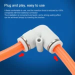 PV-16 LAIZE 2pcs PV Elbow Pneumatic Quick Fitting Connector - Image 6