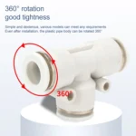 PE-10 LAIZE 2pcs PE T-type Tee Pneumatic Quick Fitting Connector - Image 4