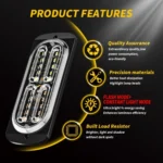 2pcs DC12-24V 3.2W Car 20LED Ultra-thin Strobe Light - Image 6