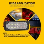 2pcs DC12-24V 3.2W Car 20LED Ultra-thin Strobe Light - Image 7