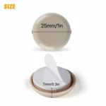 32 in 1 25mm Round Table Chairs Non-slip Foot Mat - Image 2