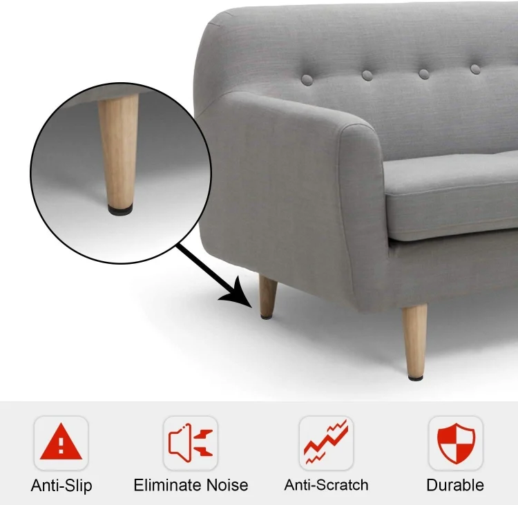 EDA0040293_3.webp 40 in 1 38mm Round Plaid EVA Table Sofa Slip-proof Noise-reducing Foot Pads - Image 4