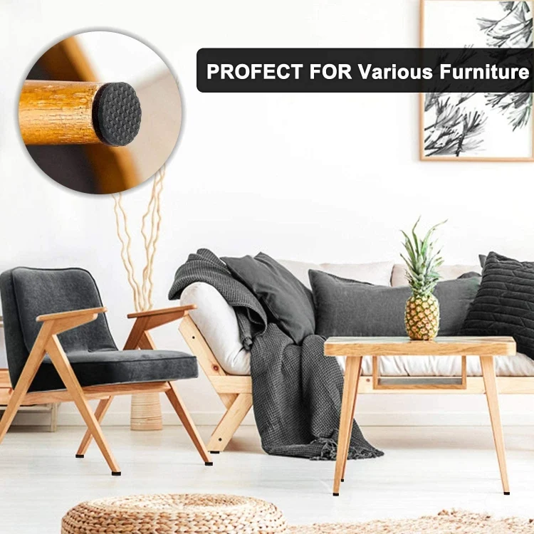 EDA0040293_4.webp 40 in 1 38mm Round Plaid EVA Table Sofa Slip-proof Noise-reducing Foot Pads - Image 5