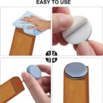 8 in 1 30mm Round Table Chairs Non-slip Foot Mat - Image 3