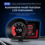 F15 Car High-definition LCD Instrument OBD+GPS HUD Head-up Display - Image 4