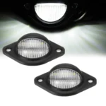 2pcs Car 3LED Round License Plate Light - Image 4
