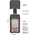 HABOTEST HT602 Multifunctional Digital Display Noise Decibel Tester - Image 2
