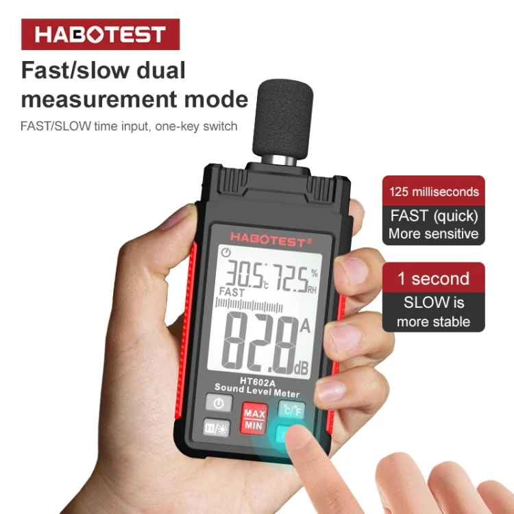 EDA0041658_2.webp HABOTEST HT602 Multifunctional Digital Display Noise Decibel Tester - Image 3