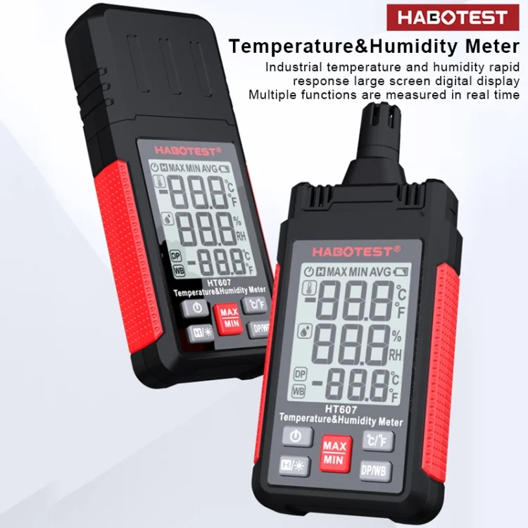 EDA0041677_3.webp HABOTEST HT607 Portable Handheld Temperature Humidity Tester - Image 4