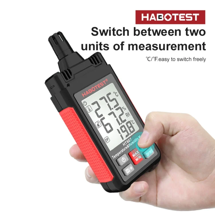 EDA0041677_4.webp HABOTEST HT607 Portable Handheld Temperature Humidity Tester - Image 5