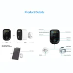 ESCAM QF370 3MP Cloud Storage PT WIFI Solar Panel IP Camera with PIR Alarm Support Night Vision & Two Way Audio - Image 10