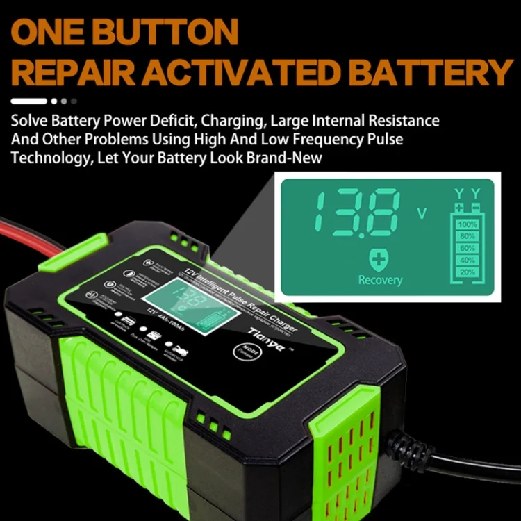EDA004189101_B4.webp Motorcycle / Car Battery Smart Charger with LCD Creen - Image 5