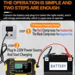 Motorcycle / Car Battery Smart Charger with LCD Creen - Image 5