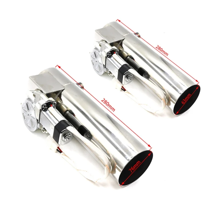 EDA004203501_4.webp Car Stainless Steel Straight Pipe Remote Control Electric Exhaust Valve - Image 5