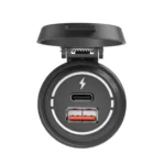 ZH-1786A1 QC3.0 USB-A + Type-C Dual Interface Car Charger - Image 2