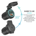 ZH-1786A2 QC3.0 USB-A + Type-C Dual Interface Car Charger, Cable Length: 60cm - Image 7