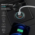 ZH-1786A2 QC3.0 USB-A + Type-C Dual Interface Car Charger, Cable Length: 60cm - Image 8