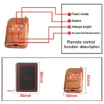 4 in 1 Car 16LEDs Grille Flash Lights Warning Lights with Wireless Remote Control - Image 5